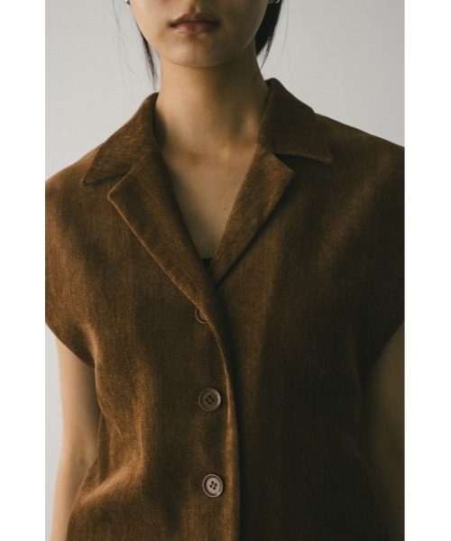 STYLEMIXER（スタイルミキサー）の「ショルダータックベロアベスト（ベスト・レディース・ブラウン/ブラック・FREE）」の20枚目の写真