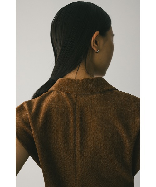 STYLEMIXER（スタイルミキサー）の「ショルダータックベロアベスト（ベスト・レディース・ブラウン/ブラック・FREE）」の22枚目の写真