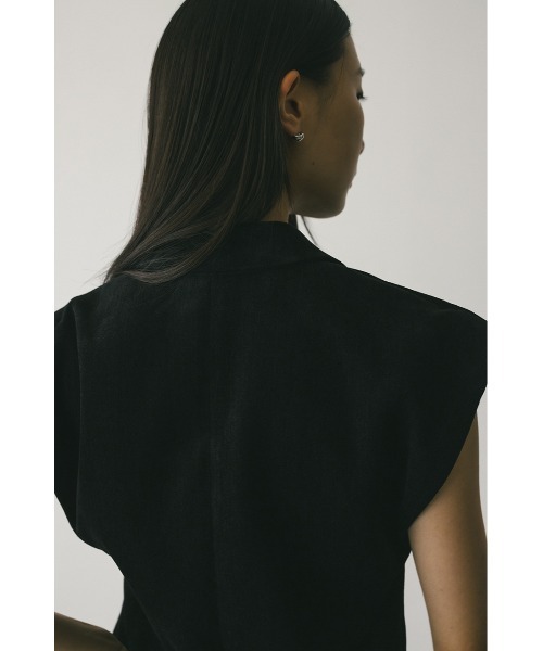 STYLEMIXER（スタイルミキサー）の「ショルダータックベロアベスト（ベスト・レディース・ブラウン/ブラック・FREE）」の12枚目の写真