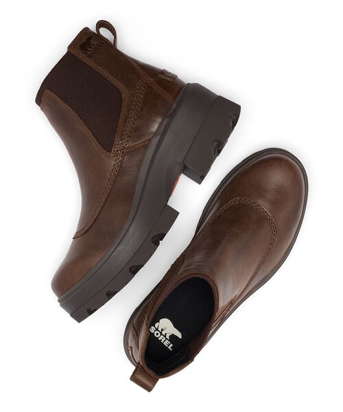 SOREL（ソレル）の「防滑 防水 厚底 SOREL／レディース ジョアンフォーワード チェルシー ブーツ レザー／ソレル（ブーツ・レディース・カーキブラウン/ブラウン/ブラック・23.0cm/26.0cm/25.5cm/25.0cm/24.0cm/24.5cm/22.5cm/23.5cm）」の10枚目の写真