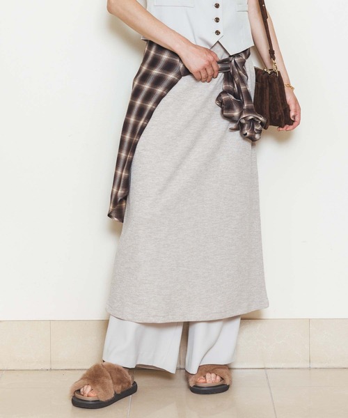 Munich（ミューニック）の「ジャジーストレートワンピ（ワンピース・レディース・ブラック/ライトベージュ・FREE）」の22枚目の写真