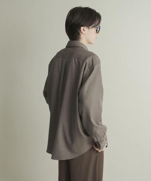 SENSE OF PLACE by URBAN RESEARCH（センスオブプレイスバイアーバンリサーチ）の「レギュラーカラーネクタイシャツ（シャツ/ブラウス・メンズ・グレー/ブルー/ブラウン系その他・MEDIUM/LARGE）」の4枚目の写真