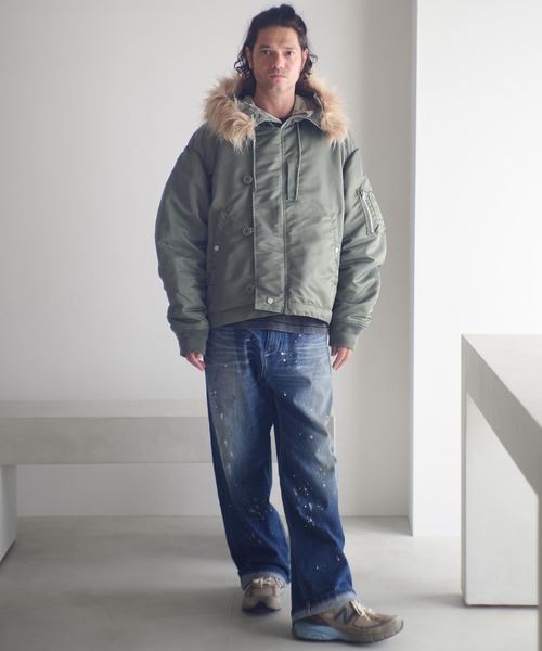 ADAM PATEK(アダムパテック)の「mp14098-washed riot nep selvedge denim デニムパンツ(AP2528016)(デニムパンツ・メンズ・ブルー・1/2/3)」の8枚目の写真