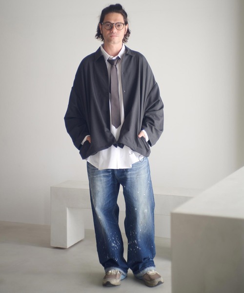 ADAM PATEK(アダムパテック)の「mp14098-washed riot nep selvedge denim デニムパンツ(AP2528016)(デニムパンツ・メンズ・ブルー・1/2/3)」の10枚目の写真