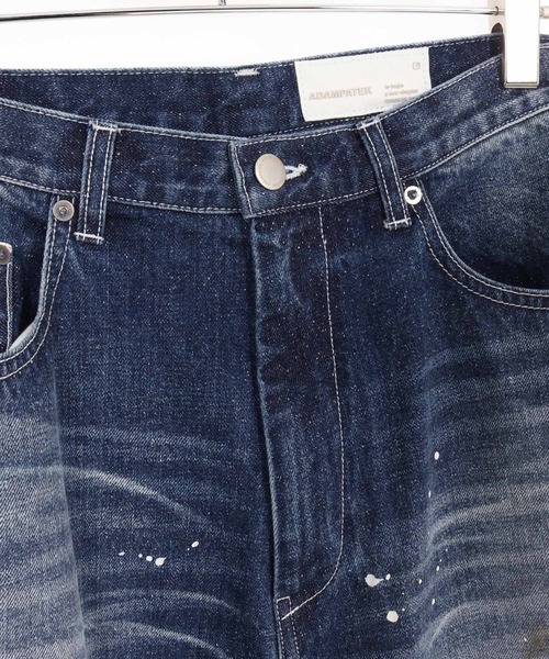 ADAM PATEK(アダムパテック)の「mp14098-washed riot nep selvedge denim デニムパンツ(AP2528016)(デニムパンツ・メンズ・ブルー・1/2/3)」の13枚目の写真