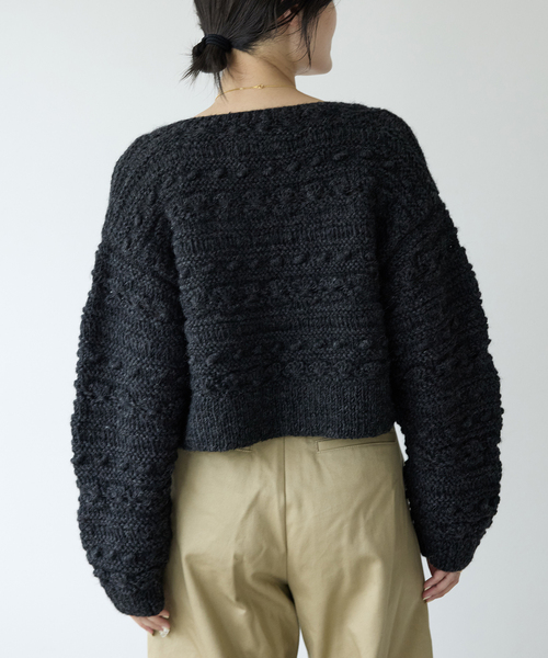 IENA LA BOUCLE（イエナラブークル）の「IENA LA BOUCLE デフォルメハンドニットカーディガン（カーディガン/ボレロ・レディース・ブラック・FREE）」の5枚目の写真