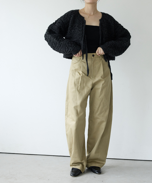 IENA LA BOUCLE（イエナラブークル）の「IENA LA BOUCLE デフォルメハンドニットカーディガン（カーディガン/ボレロ・レディース・ブラック・FREE）」の8枚目の写真