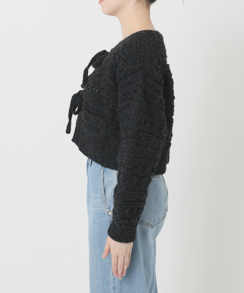 IENA LA BOUCLE（イエナラブークル）の「IENA LA BOUCLE デフォルメハンドニットカーディガン（カーディガン/ボレロ・レディース・ブラック・FREE）」の13枚目の写真