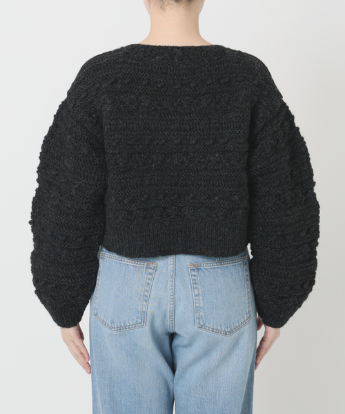 IENA LA BOUCLE（イエナラブークル）の「IENA LA BOUCLE デフォルメハンドニットカーディガン（カーディガン/ボレロ・レディース・ブラック・FREE）」の14枚目の写真