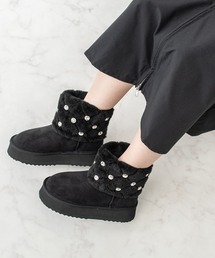 Bridget Birkin | 【Bridget Birkin】キルティングビジュームートンブーツ(553035)(ブーツ)