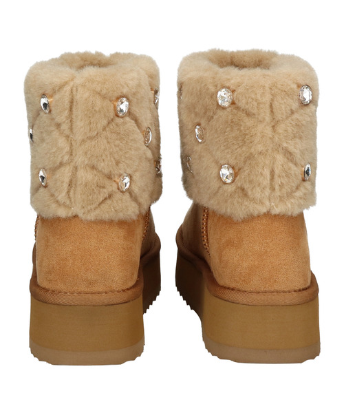 Bridget Birkin（ブリジットバーキン）の「【Bridget Birkin】キルティングビジュームートンブーツ(553035)（ブーツ・レディース・ブラック系その他/ブラウン系その他/ベージュ系その他・L/M/LL/S）」の13枚目の写真