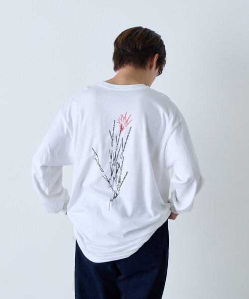 WHIMSIC（ウィムジック）の「【WHIMSIC/2サイズ展開】ミラーズ シルクスクリーンプリントT（Tシャツ/カットソー・レディース・ホワイト/ブラック・1/2）」の3枚目の写真