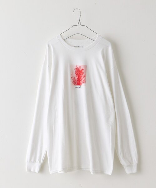 WHIMSIC（ウィムジック）の「【WHIMSIC/2サイズ展開】ミラーズ シルクスクリーンプリントT（Tシャツ/カットソー・レディース・ホワイト/ブラック・1/2）」の5枚目の写真