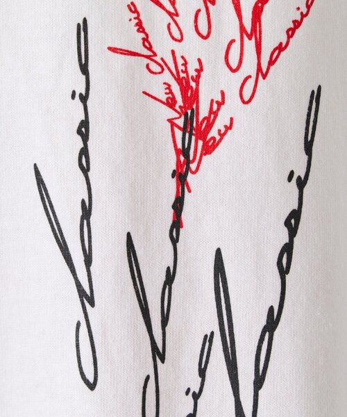 WHIMSIC（ウィムジック）の「【WHIMSIC/2サイズ展開】ミラーズ シルクスクリーンプリントT（Tシャツ/カットソー・レディース・ホワイト/ブラック・1/2）」の13枚目の写真