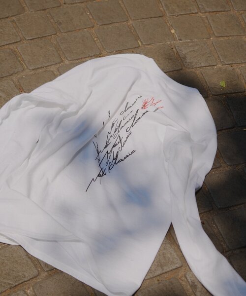 WHIMSIC（ウィムジック）の「【WHIMSIC/2サイズ展開】ミラーズ シルクスクリーンプリントT（Tシャツ/カットソー・レディース・ホワイト/ブラック・1/2）」の14枚目の写真