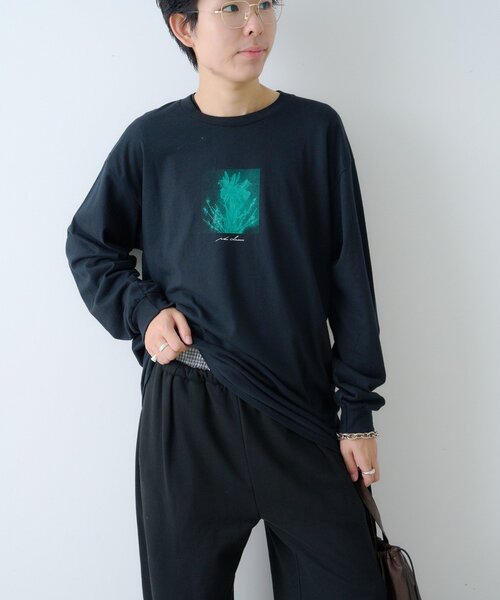 WHIMSIC（ウィムジック）の「【WHIMSIC/2サイズ展開】ミラーズ シルクスクリーンプリントT（Tシャツ/カットソー・レディース・ホワイト/ブラック・1/2）」の16枚目の写真