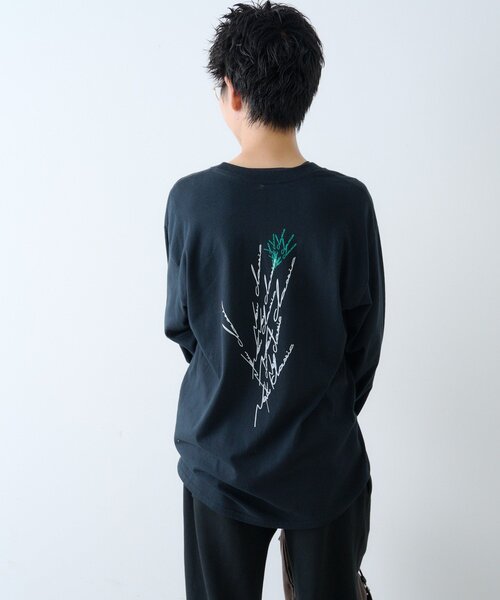 WHIMSIC（ウィムジック）の「【WHIMSIC/2サイズ展開】ミラーズ シルクスクリーンプリントT（Tシャツ/カットソー・レディース・ホワイト/ブラック・1/2）」の21枚目の写真