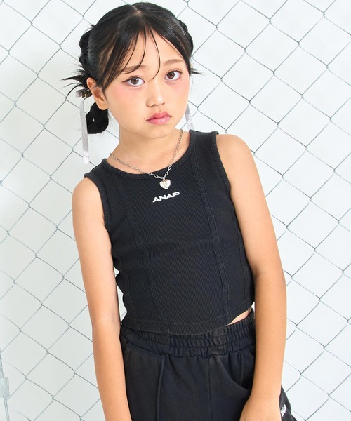 セール】ユーズド加工 コルセット タンク × ワイドパンツ セットアップ