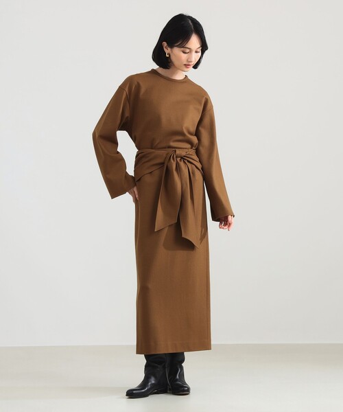 Demi-Luxe BEAMS（デミルクス ビームス）の「【1/15再値下げ】ウール ジャージ プルオーバー（Tシャツ/カットソー・レディース・チャコールグレー/ブラウン系その他・ONE SIZE）」の12枚目の写真