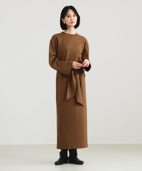 Demi-Luxe BEAMS（デミルクス ビームス）の「【1/15再値下げ】ウール ジャージ プルオーバー（Tシャツ/カットソー・レディース・チャコールグレー/ブラウン系その他・ONE SIZE）」の14枚目の写真