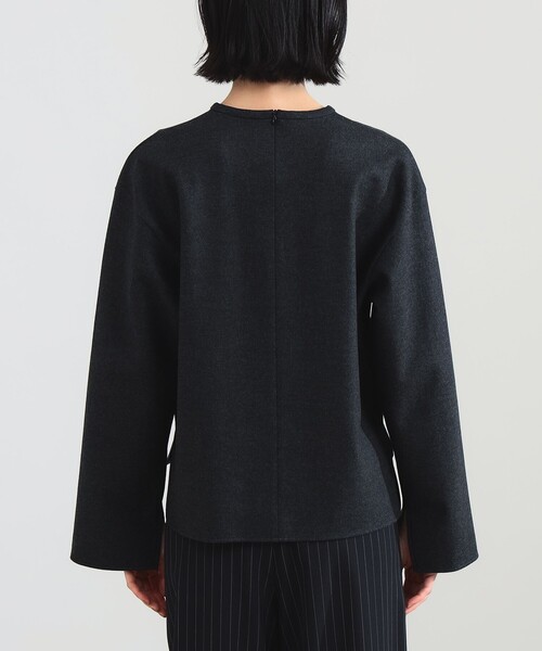 Demi-Luxe BEAMS（デミルクス ビームス）の「【1/15再値下げ】ウール ジャージ プルオーバー（Tシャツ/カットソー・レディース・チャコールグレー/ブラウン系その他・ONE SIZE）」の20枚目の写真