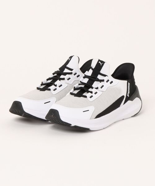 PUMA(プーマ)の「《PUMA》SOFTRIDE シンメトリー EASE IN(スニーカー・メンズ・グレー系その他/ブラック×ブラック/ホワイト×ブラック/ブラック×ホワイト/グレー系・26.0cm/25.0cm/25.5cm/27.0cm/26.5cm/27.5cm/28.0cm/22.5cm/23.0cm/23.5cm/24.0cm/24.5cm)」の2枚目の写真