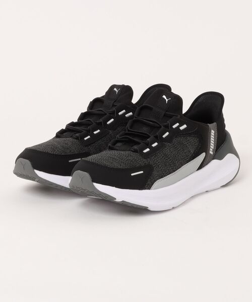 PUMA(プーマ)の「《PUMA》SOFTRIDE シンメトリー EASE IN(スニーカー・メンズ・グレー系その他/ブラック×ブラック/ホワイト×ブラック/ブラック×ホワイト/グレー系・26.0cm/25.0cm/25.5cm/27.0cm/26.5cm/27.5cm/28.0cm/22.5cm/23.0cm/23.5cm/24.0cm/24.5cm)」の1枚目の写真