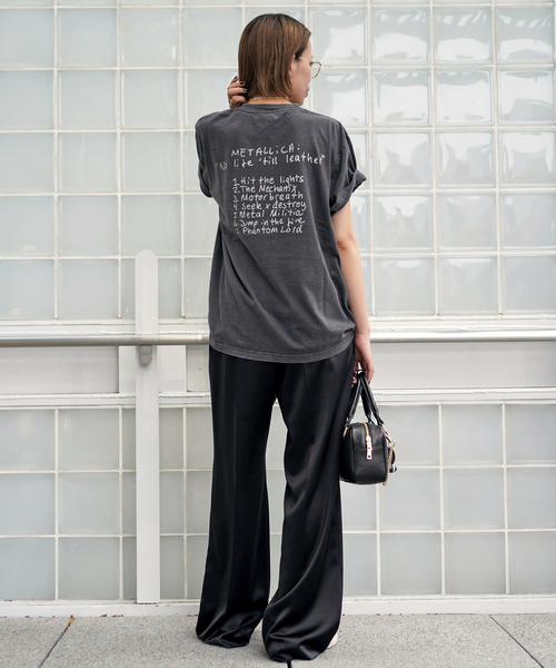 AP STUDIO（エーピーストゥディオ）の「サテンプルオンパンツ（スラックス・レディース・チョコ/ブラック・40/38/36）」の9枚目の写真