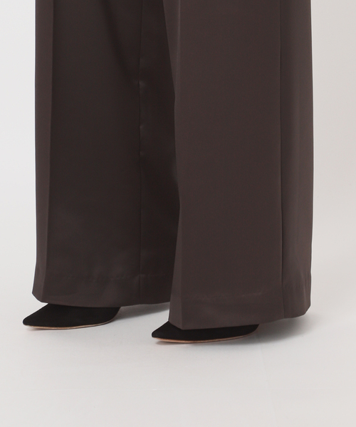 マーキュリー様　AP studio CHINO ツイストサテンパンツ　黒 マーキュリー様 AP studio CHINO ツイストサテンパンツ 黒 セール