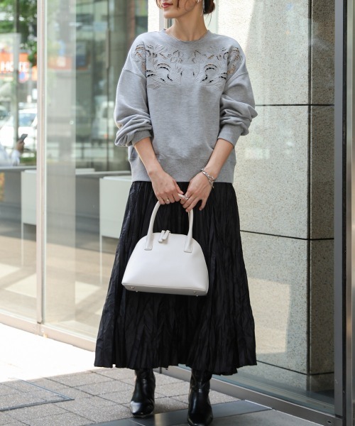 Bou Jeloud（ブージュルード）の「【はあちゅう*Bou Jeloud】保温保冷付きバッグ（ハンドバッグ・レディース・アイボリー/ブラック/グレイッシュベージュ・ONESIZE）」の6枚目の写真