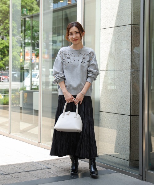 Bou Jeloud（ブージュルード）の「【はあちゅう*Bou Jeloud】保温保冷付きバッグ（ハンドバッグ・レディース・アイボリー/ブラック/グレイッシュベージュ・ONESIZE）」の7枚目の写真