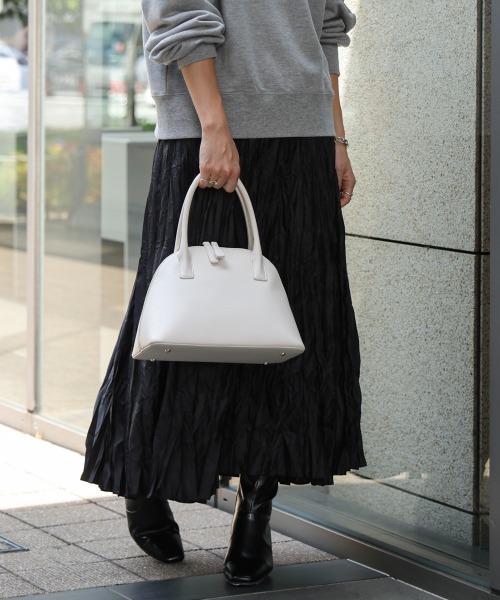 Bou Jeloud（ブージュルード）の「【はあちゅう*Bou Jeloud】保温保冷付きバッグ（ハンドバッグ・レディース・アイボリー/ブラック/グレイッシュベージュ・ONESIZE）」の8枚目の写真