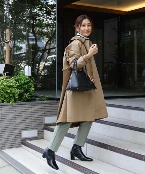 Bou Jeloud（ブージュルード）の「【はあちゅう*Bou Jeloud】保温保冷付きバッグ（ハンドバッグ・レディース・アイボリー/ブラック/グレイッシュベージュ・ONESIZE）」の14枚目の写真