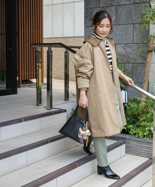 Bou Jeloud（ブージュルード）の「【はあちゅう*Bou Jeloud】保温保冷付きバッグ（ハンドバッグ・レディース・アイボリー/ブラック/グレイッシュベージュ・ONESIZE）」の17枚目の写真