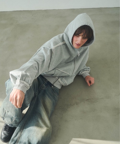 Elanque（エランク）の「zip hoodie/ジップフーディー（パーカー・メンズ・ブラック/グレー・LARGE/MEDIUM/SMALL）」の18枚目の写真