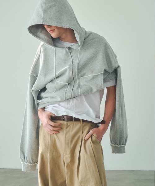 Elanque（エランク）の「zip hoodie/ジップフーディー（パーカー・メンズ・ブラック/グレー・LARGE/MEDIUM/SMALL）」の20枚目の写真
