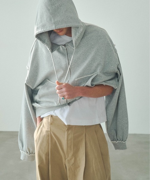 Elanque（エランク）の「zip hoodie/ジップフーディー（パーカー・メンズ・ブラック/グレー・LARGE/MEDIUM/SMALL）」の22枚目の写真