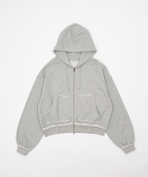 Elanque（エランク）の「zip hoodie/ジップフーディー（パーカー・メンズ・ブラック/グレー・LARGE/MEDIUM/SMALL）」の4枚目の写真