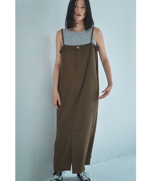 marjour(マージュール)の「STRAIGHT JUMPER SKIRT(ワンピース・レディース・ブラック/モカ・M)」の5枚目の写真