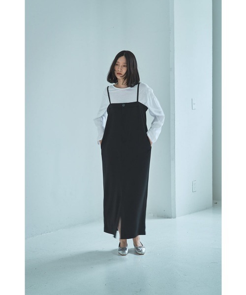 marjour(マージュール)の「STRAIGHT JUMPER SKIRT(ワンピース・レディース・ブラック/モカ・M)」の9枚目の写真