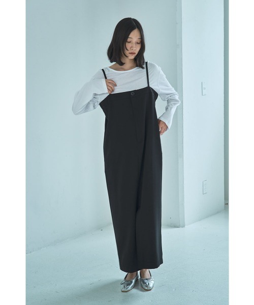 marjour(マージュール)の「STRAIGHT JUMPER SKIRT(ワンピース・レディース・ブラック/モカ・M)」の10枚目の写真