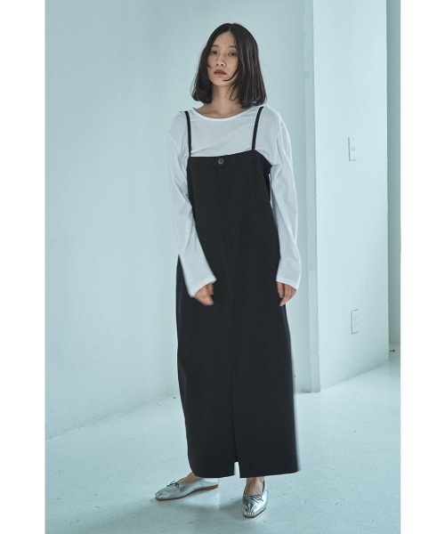 marjour(マージュール)の「STRAIGHT JUMPER SKIRT(ワンピース・レディース・ブラック/モカ・M)」の13枚目の写真