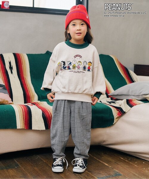 F.O.KIDS(エフオーキッズ)の「【PEANUTS】4柄トレーナー(スウェット・キッズ・キナリ/パープル/レインボー/イエロー・80/90/100/110/120/130/140/150/160)」の7枚目の写真