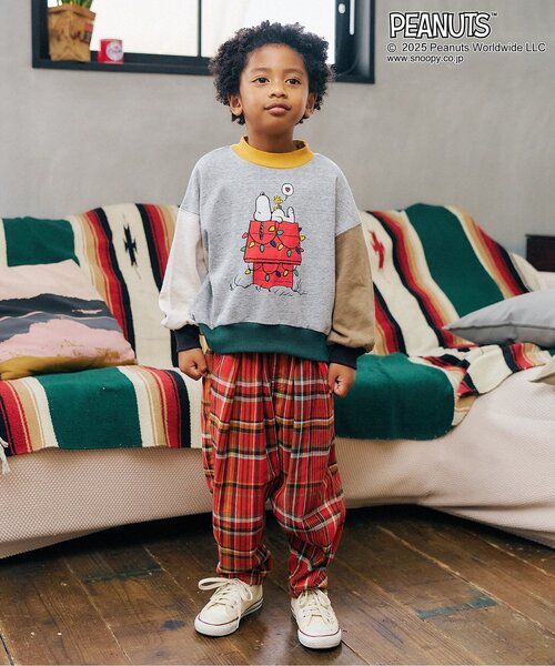 F.O.KIDS(エフオーキッズ)の「【PEANUTS】4柄トレーナー(スウェット・キッズ・キナリ/パープル/レインボー/イエロー・80/90/100/110/120/130/140/150/160)」の11枚目の写真