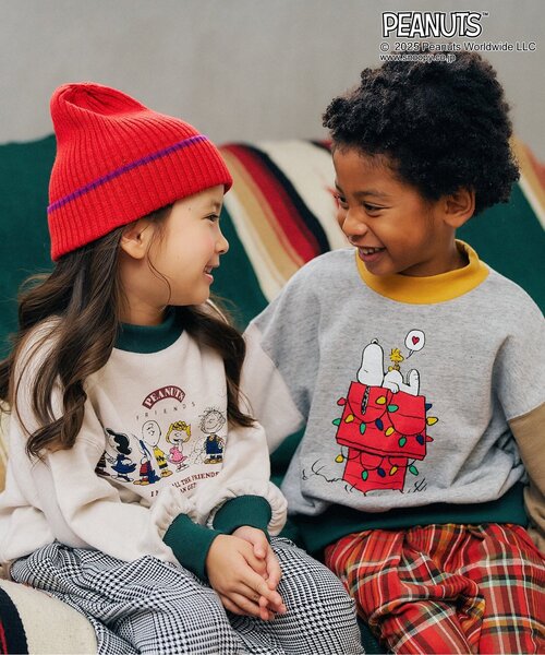 F.O.KIDS(エフオーキッズ)の「【PEANUTS】4柄トレーナー(スウェット・キッズ・キナリ/パープル/レインボー/イエロー・80/90/100/110/120/130/140/150/160)」の15枚目の写真