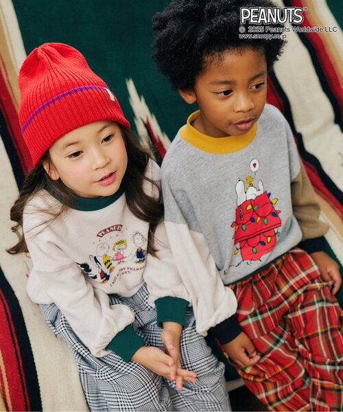 F.O.KIDS(エフオーキッズ)の「【PEANUTS】4柄トレーナー(スウェット・キッズ・キナリ/パープル/レインボー/イエロー・80/90/100/110/120/130/140/150/160)」の16枚目の写真