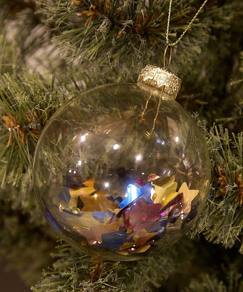 2025Xmas】ガラスボールオーナメント/直径8cm（インテリア雑貨）｜niko