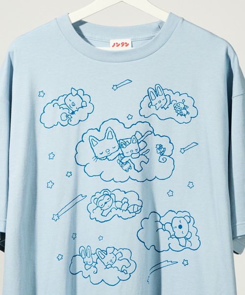 salle de bal(サルデバル)の「【 ノンタン 】 リラックスTシャツ WNI(Tシャツ/カットソー・レディース・ナチュラル/ブルー/ブラック・FREE)」の7枚目の写真