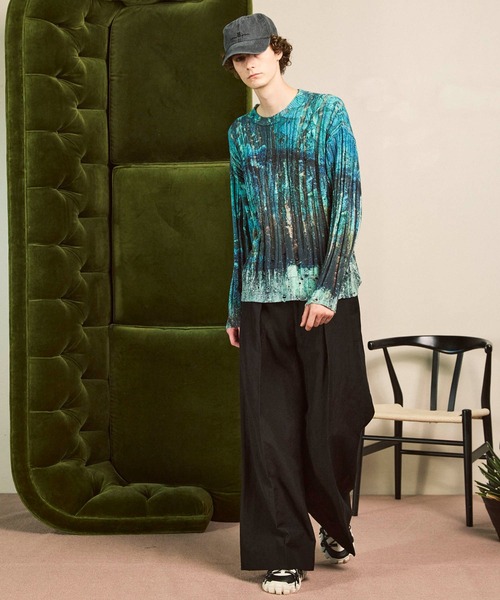 MAISON SPECIAL（メゾンスペシャル）の「《UNISEX》Wool Linen Prime-Over Set Up/ウールリネンプライムオーバーセットアップ【MAISON SPECIAL/メゾンスペシャル】（テーラードジャケット・メンズ・グレー/チャコールグレー/ブラック・2/1/0）」の7枚目の写真