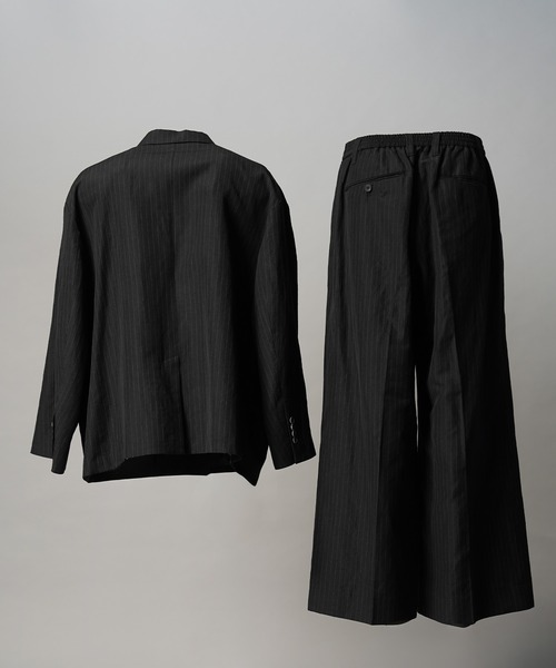 セール】《UNISEX》Wool Linen Prime-Over Set Up/ウールリネン